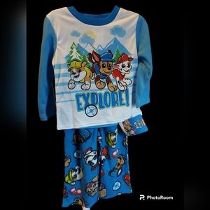 Nickelodeon Paw Patrol 2 Piece Pajama Set  Size 2T NWT